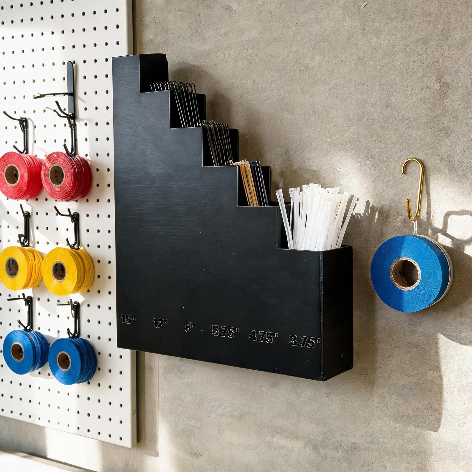 Tech Room Accessories - Portacavi Resistente Salvaspazio da Parete, Organizzatore