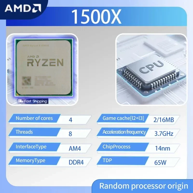 Amd Cpu Ryzen 5 - Processore Desktop AMD Ryzen 5 1500X,