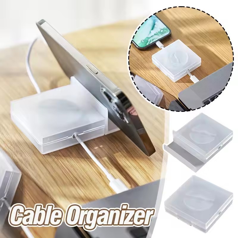 Travel Cable Organizer - Organizzatore di Cavi Portatile Trasparente, Gestione
