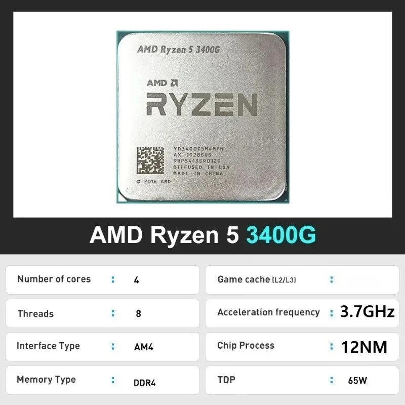 Processore AMD Ryzen 5 3400G 6 - Amd Cpu Ryzen 5 recensione e prezzo
