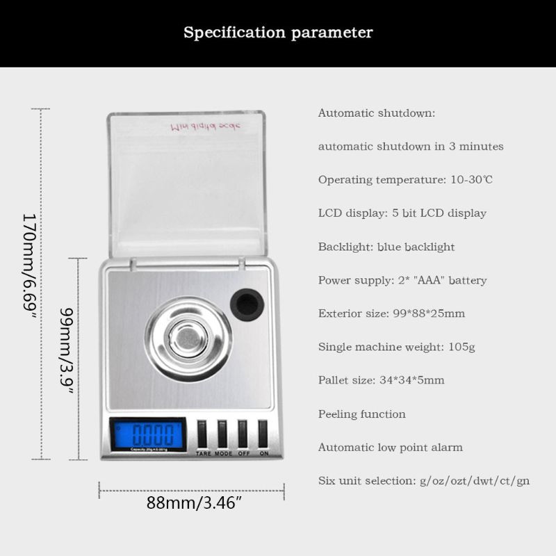 20g/0.001g Bilancia per gioiel - High Tech Kitchen Accessories recensione e prezzo