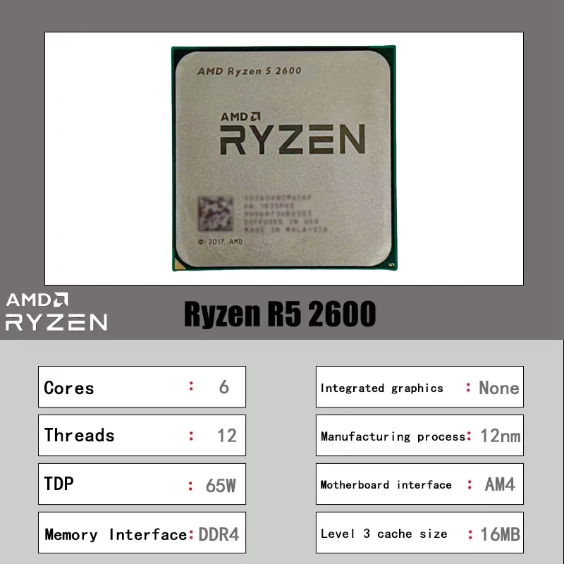 Processore AMD Ryzen 5 2600 CP - Amd Cpu Ryzen 5 recensione e prezzo